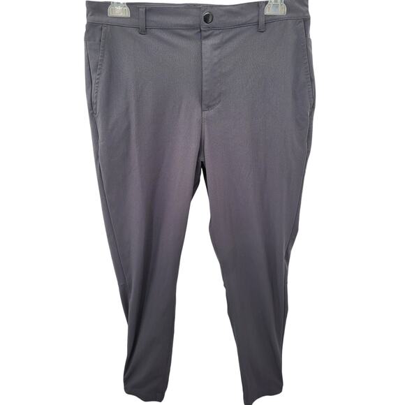 Cuts Grey AO Jogger Flat Front Slim Tapered‎ Athleisure Mens Pants size medium - Picture 1 of 13
